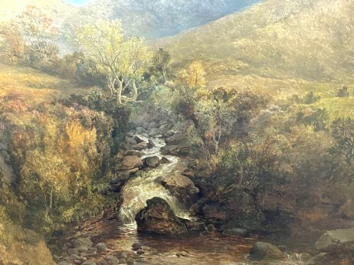 19TH CENTURY OIL PAINTING NR BETWSYCOED ATTRIB THOMAS CRESWICK RA - ADDITIONAL PHOTO 22