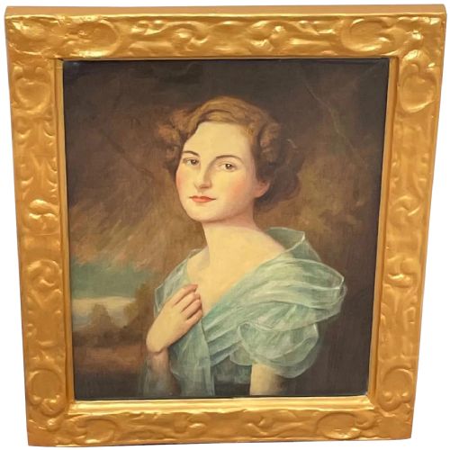 oil painting portrait anne boweslyon signed harry clifford pilsbury - CATEGORY: ANTIQUE ART - DATED 1930