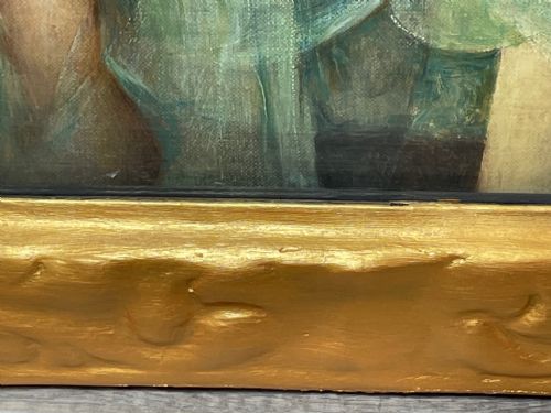 OIL PAINTING PORTRAIT ANNE BOWESLYON SIGNED HARRY CLIFFORD PILSBURY - ADDITIONAL PHOTO 4