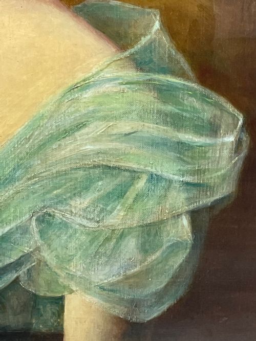 OIL PAINTING PORTRAIT ANNE BOWESLYON SIGNED HARRY CLIFFORD PILSBURY - ADDITIONAL PHOTO 8