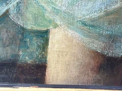 OIL PAINTING PORTRAIT ANNE BOWESLYON SIGNED HARRY CLIFFORD PILSBURY - ADDITIONAL PHOTO 19