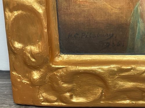 OIL PAINTING PORTRAIT ANNE BOWESLYON SIGNED HARRY CLIFFORD PILSBURY - ADDITIONAL PHOTO 20