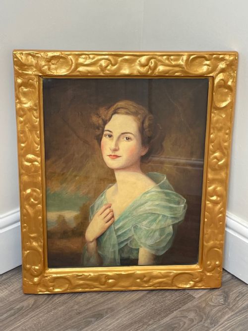OIL PAINTING PORTRAIT ANNE BOWESLYON SIGNED HARRY CLIFFORD PILSBURY - ADDITIONAL PHOTO 23