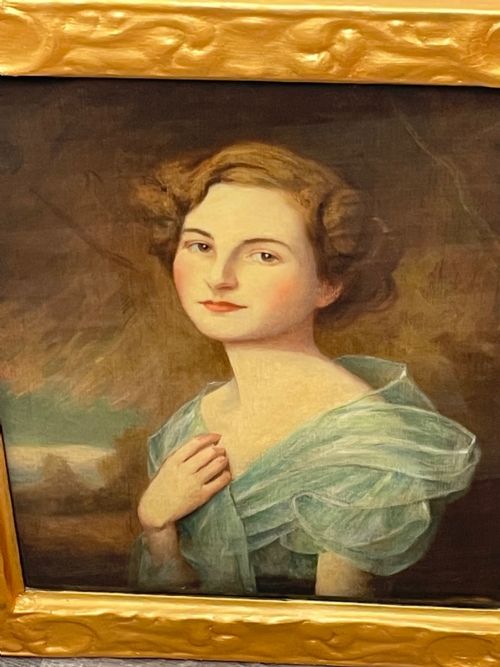 OIL PAINTING PORTRAIT ANNE BOWESLYON SIGNED HARRY CLIFFORD PILSBURY - ADDITIONAL PHOTO 25