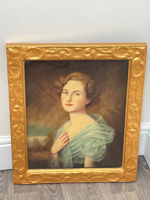OIL PAINTING PORTRAIT ANNE BOWESLYON SIGNED HARRY CLIFFORD PILSBURY - ADDITIONAL PHOTO 26