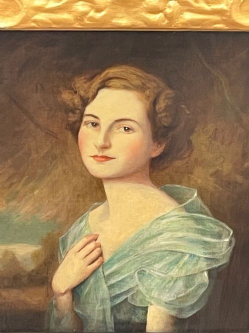 OIL PAINTING PORTRAIT ANNE BOWESLYON SIGNED HARRY CLIFFORD PILSBURY - ADDITIONAL PHOTO 27