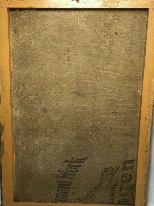 LARGE RELIGIOUS PORTRAIT OIL PAINTING THE ICON OF MADONNA DEL POPOLO C1931 - ADDITIONAL PHOTO 8
