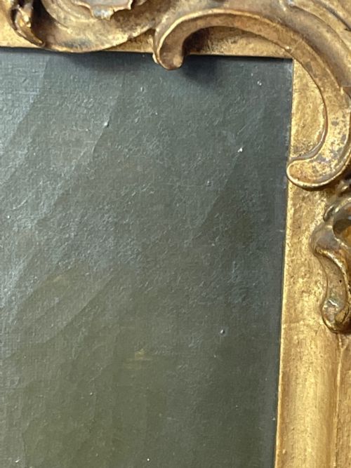 19TH CENTURY OIL PAINTING PORTRAIT YOUNG LADY IN DRESS WEARING PENDANT - ADDITIONAL PHOTO 20
