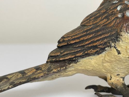 ANTIQUE AUSTRIAN COLD PAINTED BRONZE KOOKABURRA BIRD - ADDITIONAL PHOTO 7