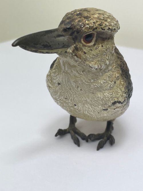 ANTIQUE AUSTRIAN COLD PAINTED BRONZE KOOKABURRA BIRD - ADDITIONAL PHOTO 16