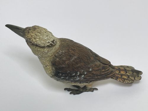 ANTIQUE AUSTRIAN COLD PAINTED BRONZE KOOKABURRA BIRD - ADDITIONAL PHOTO 17