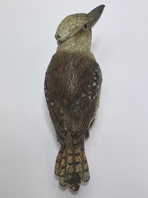 ANTIQUE AUSTRIAN COLD PAINTED BRONZE KOOKABURRA BIRD - ADDITIONAL PHOTO 22