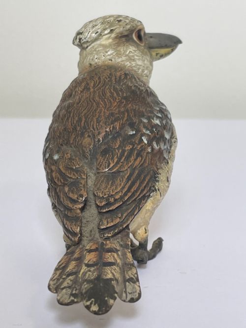 ANTIQUE AUSTRIAN COLD PAINTED BRONZE KOOKABURRA BIRD - ADDITIONAL PHOTO 23