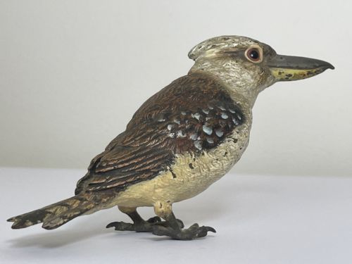 ANTIQUE AUSTRIAN COLD PAINTED BRONZE KOOKABURRA BIRD - ADDITIONAL PHOTO 27