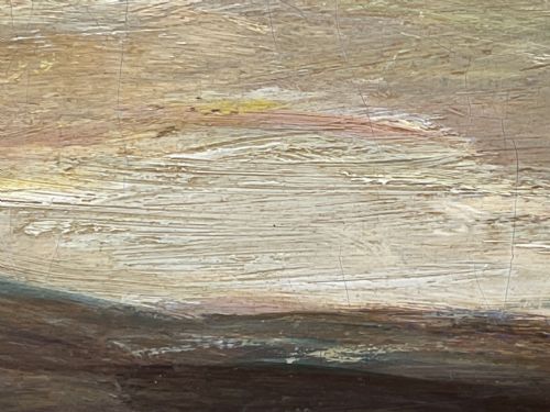 SCOTTISH SUNSET OVER A MOOR OIL PAINTING SIR JAMES LAWTON WINGATE - ADDITIONAL PHOTO 12