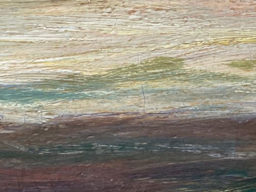 SCOTTISH SUNSET OVER A MOOR OIL PAINTING SIR JAMES LAWTON WINGATE - ADDITIONAL PHOTO 13