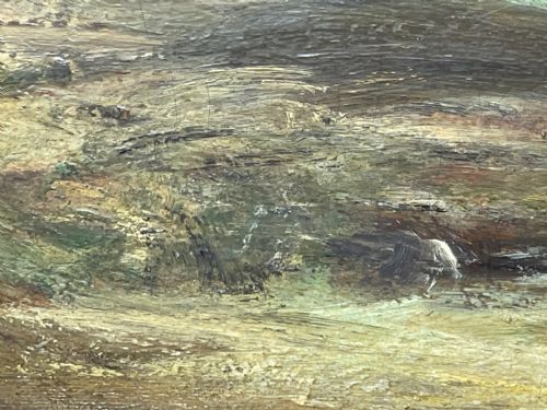 SCOTTISH SUNSET OVER A MOOR OIL PAINTING SIR JAMES LAWTON WINGATE - ADDITIONAL PHOTO 15