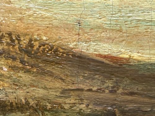 SCOTTISH SUNSET OVER A MOOR OIL PAINTING SIR JAMES LAWTON WINGATE - ADDITIONAL PHOTO 16