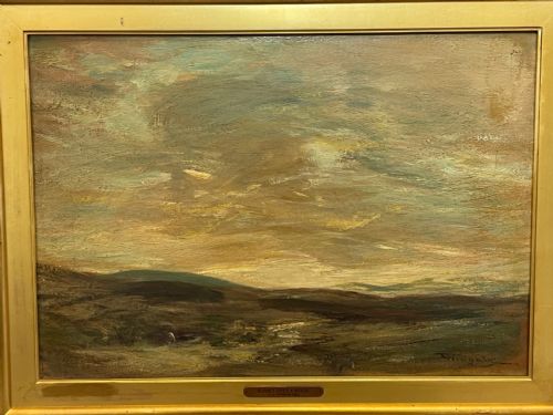 SCOTTISH SUNSET OVER A MOOR OIL PAINTING SIR JAMES LAWTON WINGATE - ADDITIONAL PHOTO 29