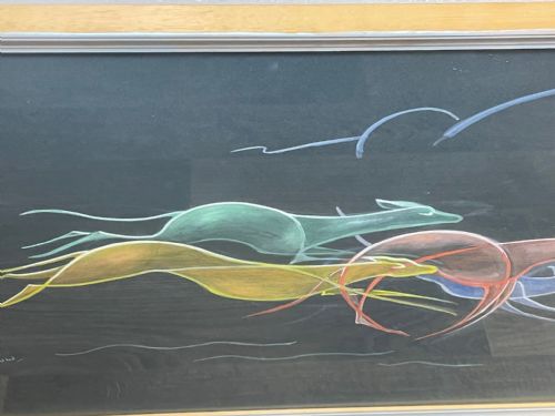 SCOTTISH PAINTING GREYHOUNDS RACING BY WENDY WOOD 18921981 - ADDITIONAL PHOTO 8