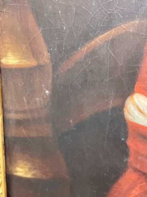 BRITISH VICTORIAN OIL PAINTING GIRL PLAYING HOUSE OF CARDS - ADDITIONAL PHOTO 23