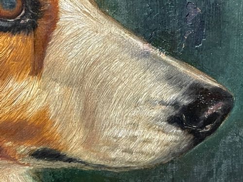 19TH CENTURY VICTORIAN OIL PAINTING SCOTTISH ROUGH COLLIE DOG PORTRAIT - ADDITIONAL PHOTO 18