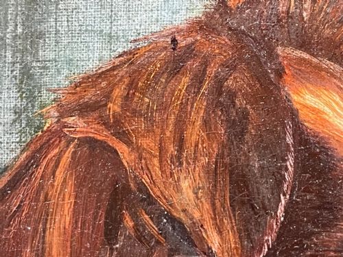 19TH CENTURY VICTORIAN OIL PAINTING SCOTTISH ROUGH COLLIE DOG PORTRAIT - ADDITIONAL PHOTO 22