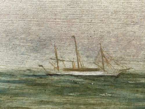OIL PAINTING STEAM YACHT VALHALLA IN THE KAISERS TRANSATLANTIC RACE - ADDITIONAL PHOTO 11
