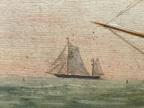 OIL PAINTING STEAM YACHT VALHALLA IN THE KAISERS TRANSATLANTIC RACE - ADDITIONAL PHOTO 12