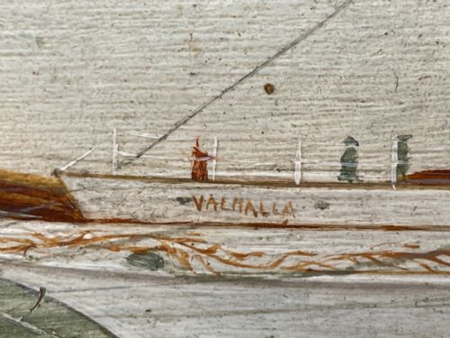 OIL PAINTING STEAM YACHT VALHALLA IN THE KAISERS TRANSATLANTIC RACE - ADDITIONAL PHOTO 17