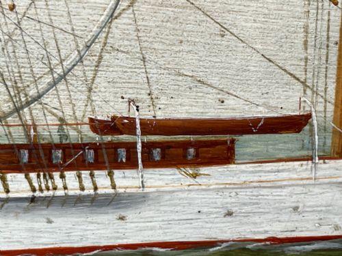 OIL PAINTING STEAM YACHT VALHALLA IN THE KAISERS TRANSATLANTIC RACE - ADDITIONAL PHOTO 21