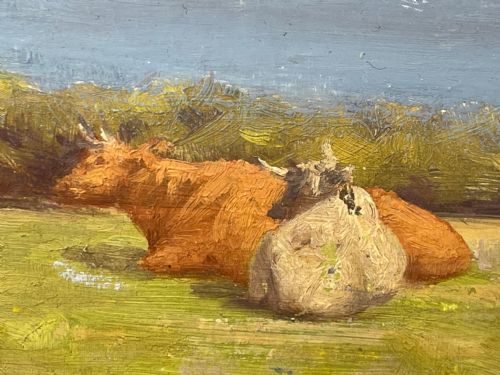 OIL PAINTING CATTLE BY COAST BY RALPH TODD RA 18911966 - ADDITIONAL PHOTO 8