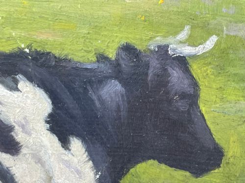 OIL PAINTING CATTLE BY COAST BY RALPH TODD RA 18911966 - ADDITIONAL PHOTO 9