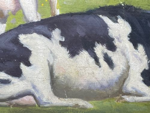 OIL PAINTING CATTLE BY COAST BY RALPH TODD RA 18911966 - ADDITIONAL PHOTO 10