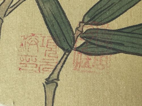 CHINESE PAINTING 2 WILD BIRDS PLUM BLOSSOM EYES STAMPED SIGNED - ADDITIONAL PHOTO 11