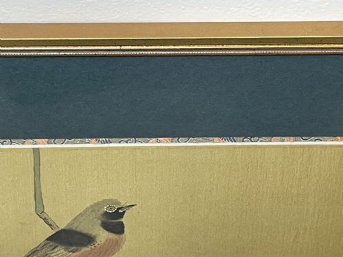 CHINESE PAINTING 2 WILD BIRDS PLUM BLOSSOM EYES STAMPED SIGNED - ADDITIONAL PHOTO 28