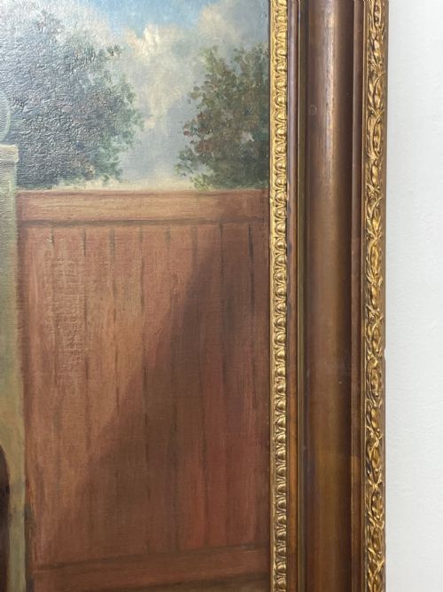 OIL PAINTING RACE HORSE 'SPION KOP' WINNER BY FREDERICK ALBERT CLARKE - ADDITIONAL PHOTO 6