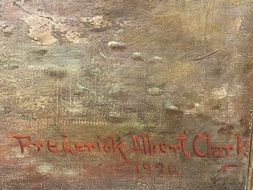 OIL PAINTING RACE HORSE 'SPION KOP' WINNER BY FREDERICK ALBERT CLARKE - ADDITIONAL PHOTO 11