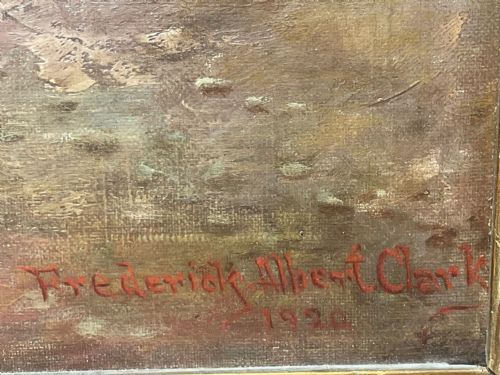 OIL PAINTING RACE HORSE 'SPION KOP' WINNER BY FREDERICK ALBERT CLARKE - ADDITIONAL PHOTO 12