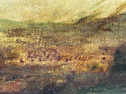 19TH CENTURY OIL PAINTING BAY HUNTER HORSE PARTISAN BY JAMES BARENGER - ADDITIONAL PHOTO 11