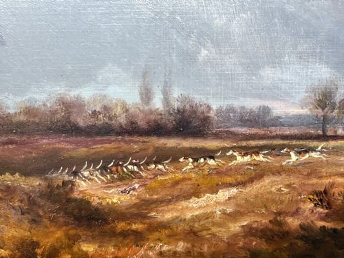 LARGE 19TH CENTURY HUNTING CHARGING OIL PAINTING BY THOMAS SMYTHE - ADDITIONAL PHOTO 11