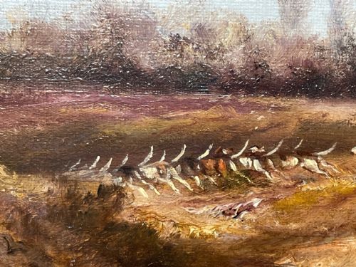 LARGE 19TH CENTURY HUNTING CHARGING OIL PAINTING BY THOMAS SMYTHE - ADDITIONAL PHOTO 12