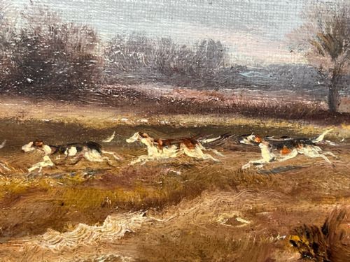 LARGE 19TH CENTURY HUNTING CHARGING OIL PAINTING BY THOMAS SMYTHE - ADDITIONAL PHOTO 13