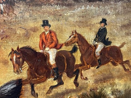 LARGE 19TH CENTURY HUNTING CHARGING OIL PAINTING BY THOMAS SMYTHE - ADDITIONAL PHOTO 27