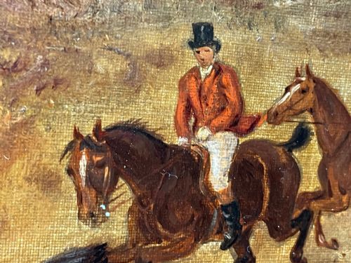LARGE 19TH CENTURY HUNTING CHARGING OIL PAINTING BY THOMAS SMYTHE - ADDITIONAL PHOTO 28