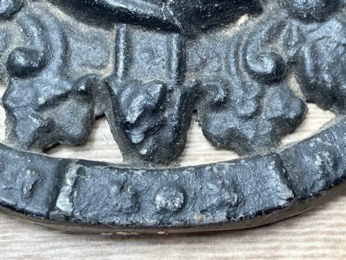 VICTORIAN LEAD BRITISH ROYAL COAT ARMS LION UNICORN WALL PLAQUE - ADDITIONAL PHOTO 11