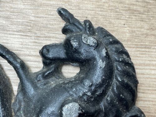 VICTORIAN LEAD BRITISH ROYAL COAT ARMS LION UNICORN WALL PLAQUE - ADDITIONAL PHOTO 13
