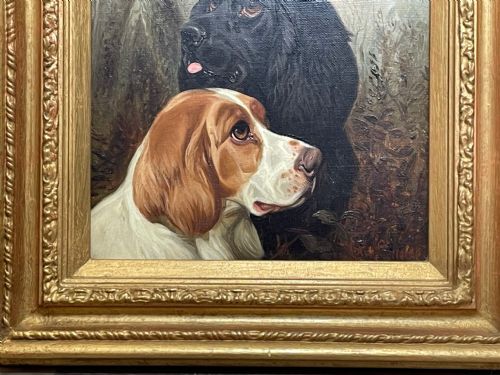 BRITISH HUNTING 2 GUN SETTER DOGS OIL PAINTING BY COLIN GRAEME ROE - ADDITIONAL PHOTO 8