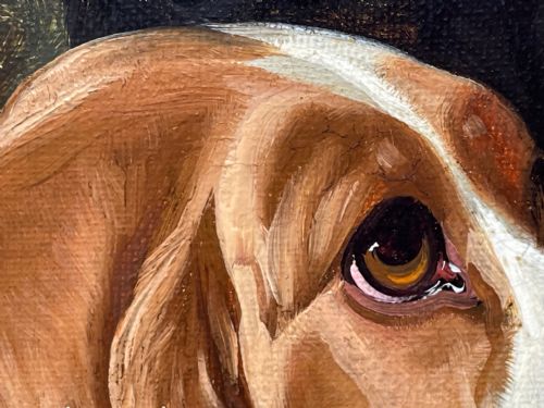 BRITISH HUNTING 2 GUN SETTER DOGS OIL PAINTING BY COLIN GRAEME ROE - ADDITIONAL PHOTO 20