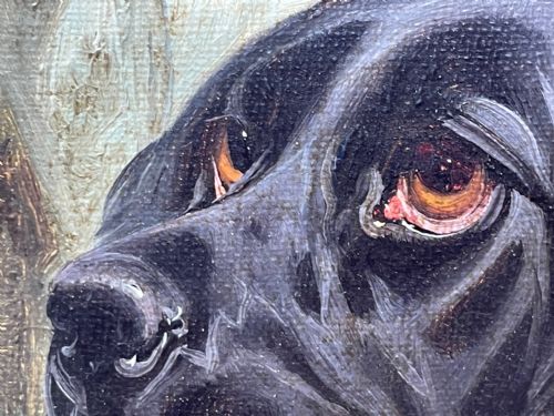 BRITISH HUNTING 2 GUN SETTER DOGS OIL PAINTING BY COLIN GRAEME ROE - ADDITIONAL PHOTO 22